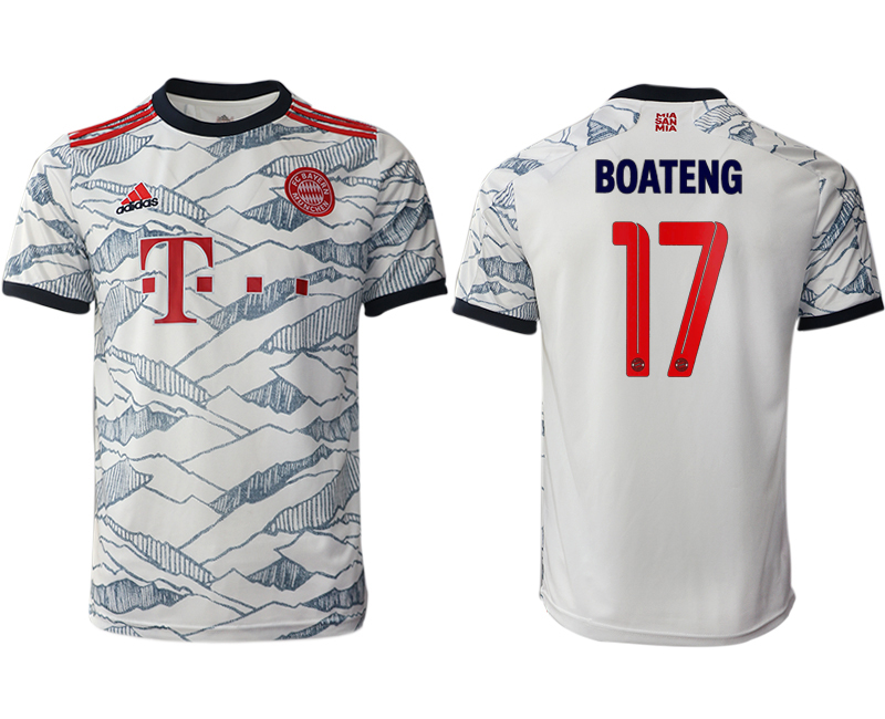 Men 2021-2022 Club Bayern Munich Second away aaa version white #17 Soccer Jersey->bayern munich jersey->Soccer Club Jersey